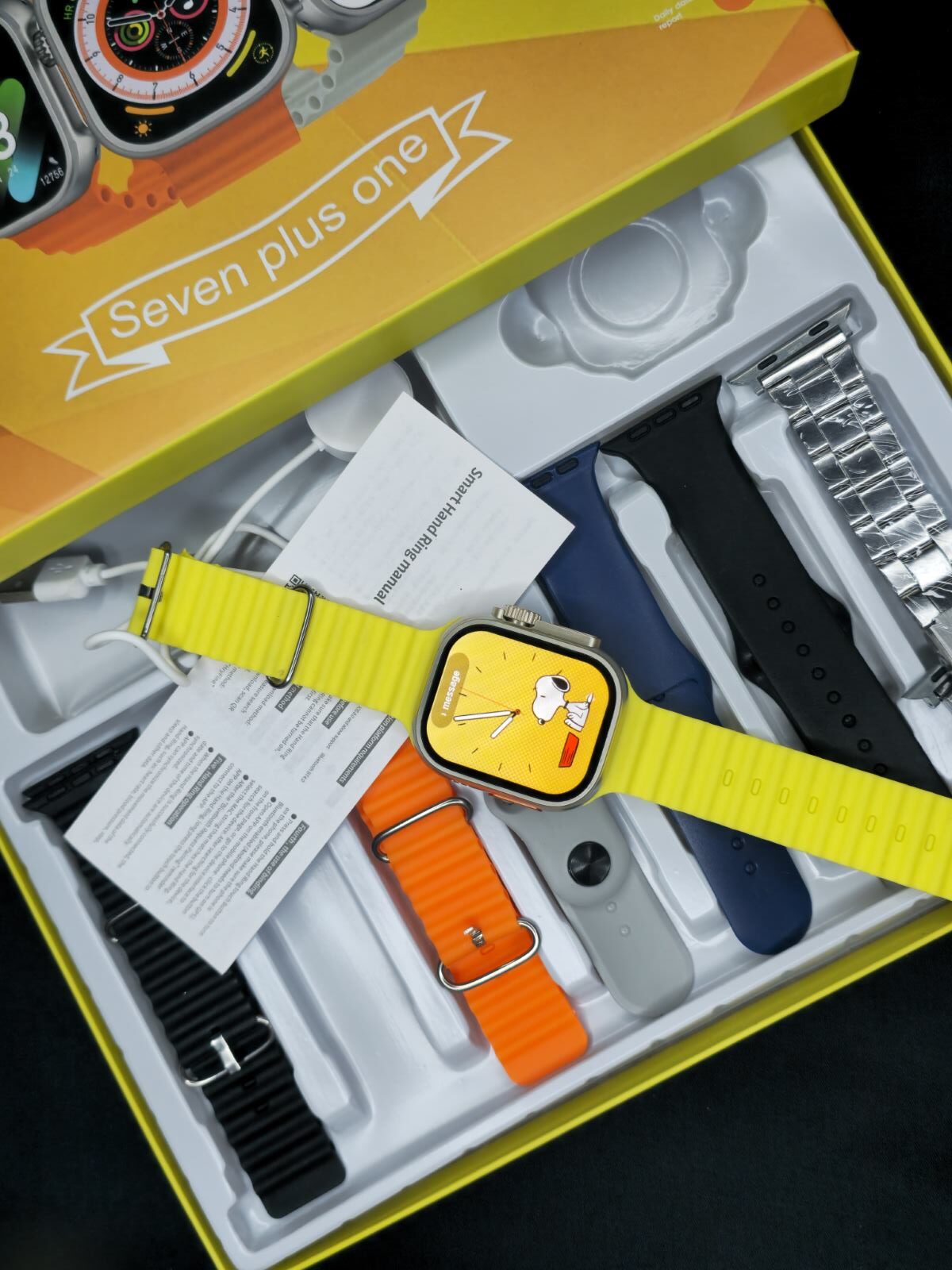 20260203_013634 (Custom) TOSMA HG03 Ultra Watch (Not Local Quality) with 7 Straps including 1 chain strap - Image 1